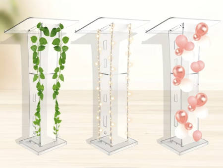 Řečnický-svatební pult transparent Cena na 1-2 dny: 900 Kč