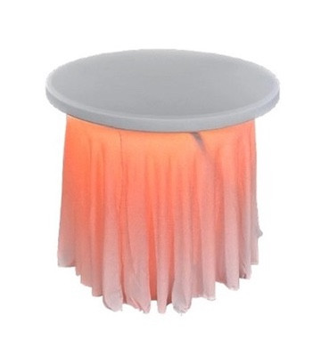 Kavárenský stolek skirting oranž